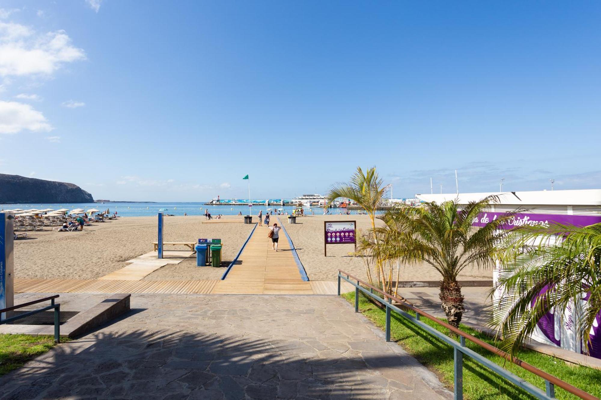Classbnb - Seafront Studio With Beach View In The Center Of Los Cristianos Los Cristianos  Dış mekan fotoğraf